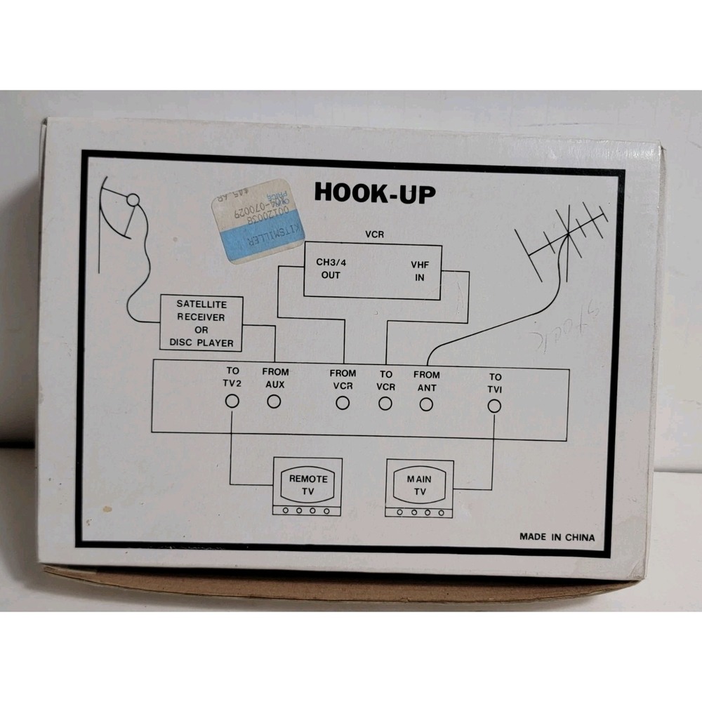 FlexVision AVCC-100 Video Control Center Coaxial Switch Box VCR TV Selector New